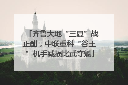 齐鲁大地“三夏”战正酣，中联重科“谷王”机手减损比武夺魁