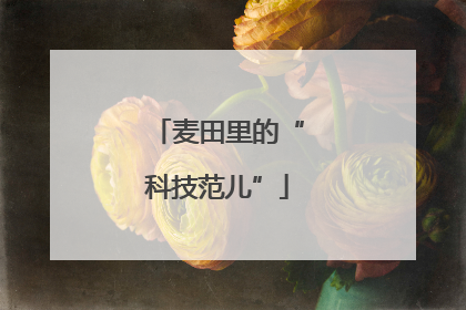 麦田里的“科技范儿”