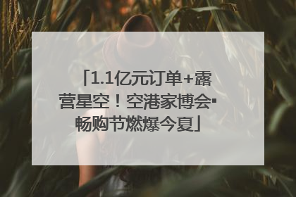 1.1亿元订单+露营星空！空港家博会▪畅购节燃爆今夏