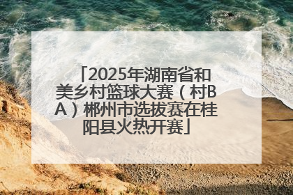 2025年湖南省和美乡村篮球大赛（村BA）郴州市选拔赛在桂阳县火热开赛