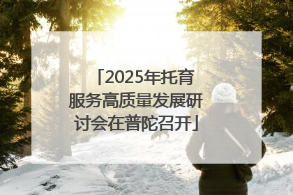 2025年托育服务高质量发展研讨会在普陀召开