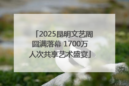 2025昆明文艺周圆满落幕 1700万人次共享艺术盛宴
