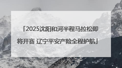 2025沈阳和河半程马拉松即将开赛 辽宁平安产险全程护航