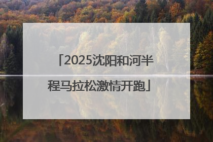 2025沈阳和河半程马拉松激情开跑