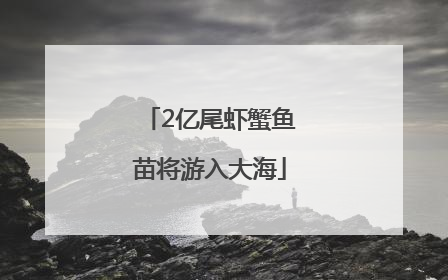 2亿尾虾蟹鱼苗将游入大海