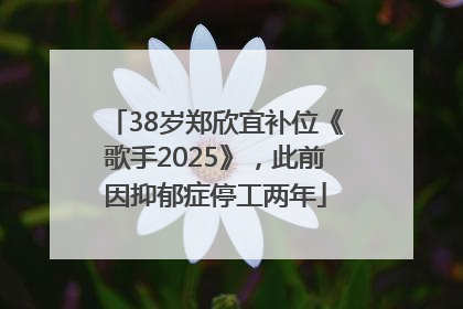 38岁郑欣宜补位《歌手2025》，此前因抑郁症停工两年