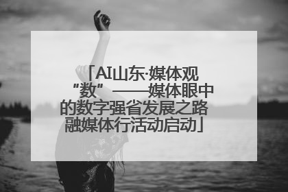 AI山东·媒体观“数”——媒体眼中的数字强省发展之路融媒体行活动启动