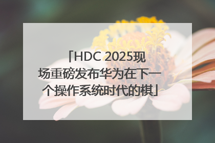 HDC 2025现场重磅发布华为在下一个操作系统时代的棋