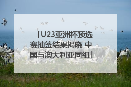 U23亚洲杯预选赛抽签结果揭晓 中国与澳大利亚同组